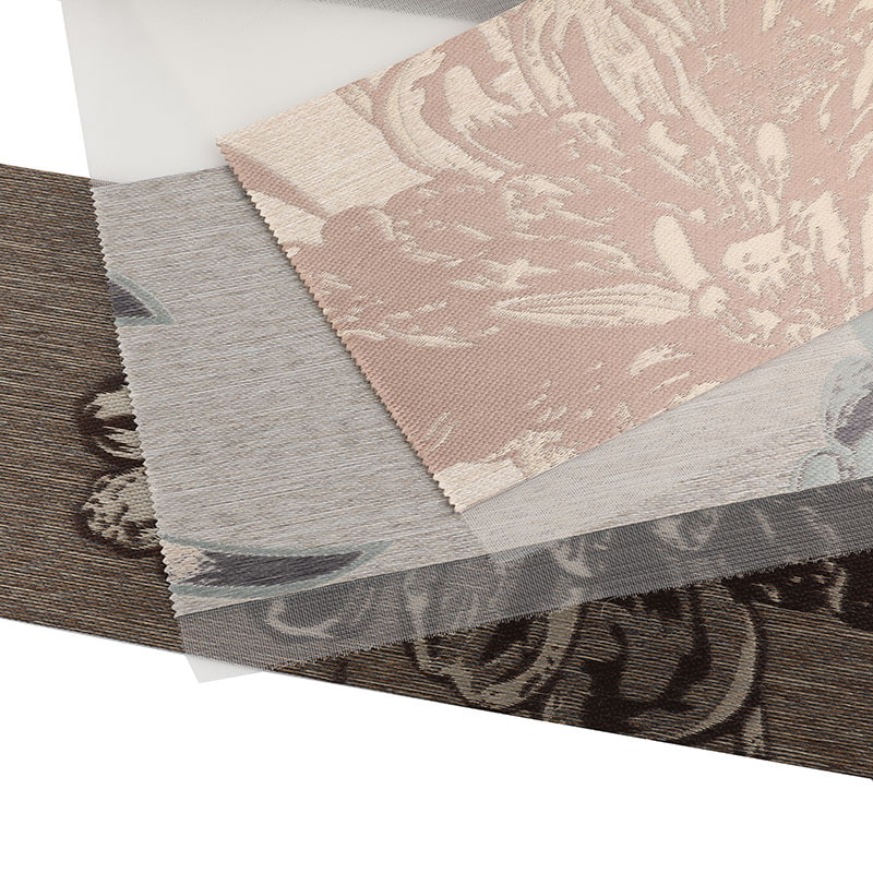 YX022 Простая мягкая марлевая занавеска для гостиной, жаккардовая ткань для жалюзи под зебру